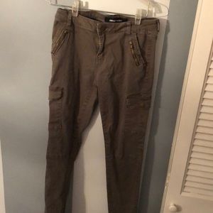 Cargo olive green jeggings